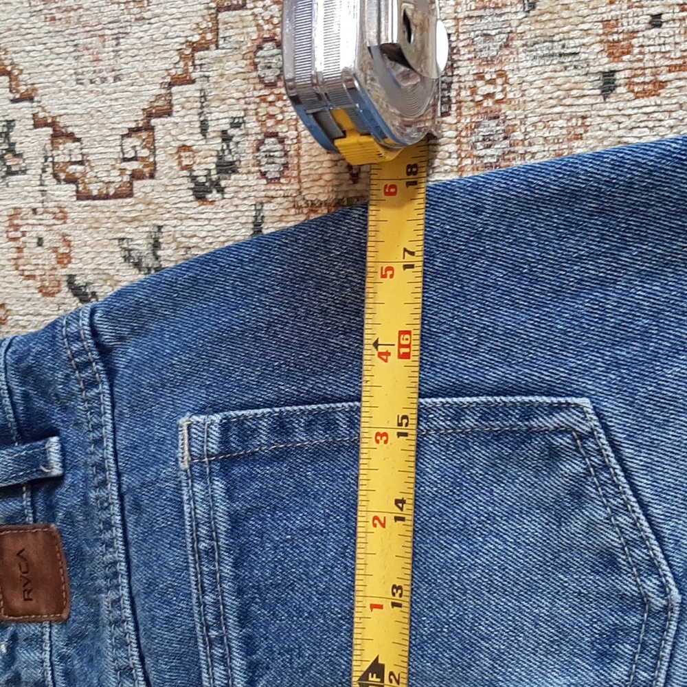 RVCA Hight Waisted Crop Jeans Size 27 - Picture 10 of 12